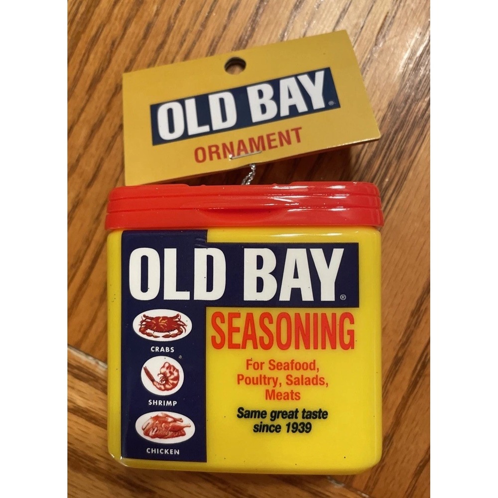 NEW Old Bay Seafood Seasoning RUZ Hanging Christmas Ornament Collectible Gift